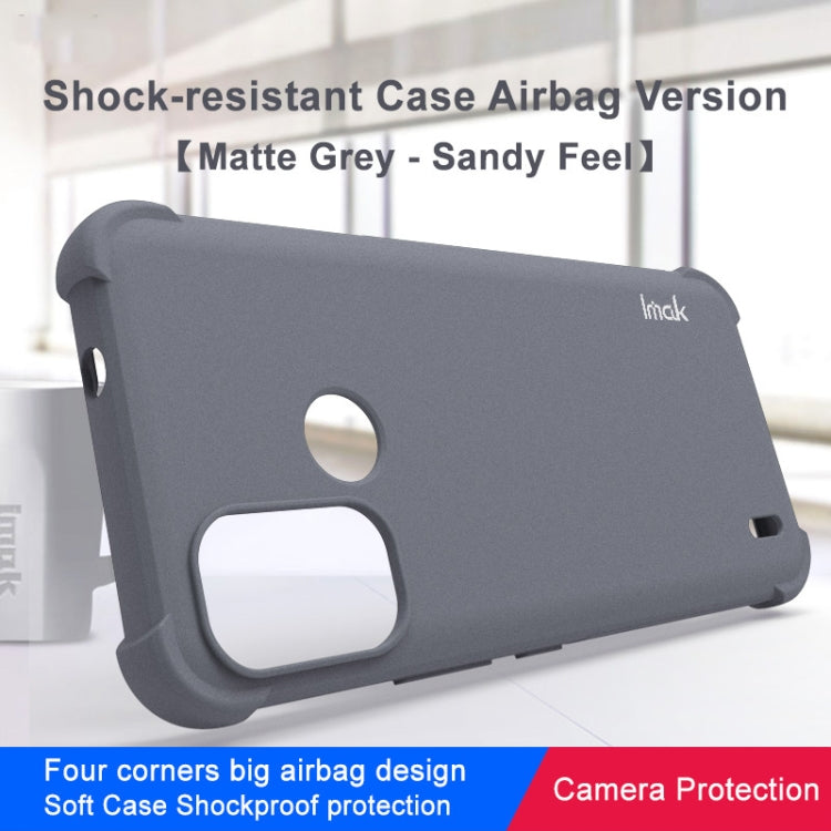 For Nokia G11 Plus 4G imak Shockproof Airbag TPU Phone Case(Matte Grey) - Nokia Cases by imak | Online Shopping UK | buy2fix