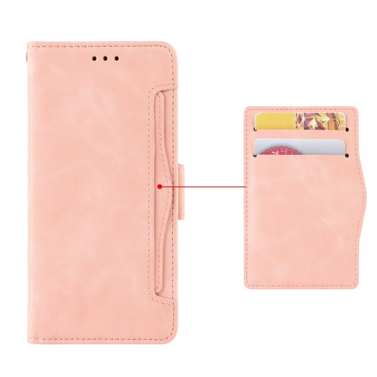 For Blackview BV7100 Skin Feel Calf Texture Card Slots Leather Phone Case(Pink) - More Brand by buy2fix | Online Shopping UK | buy2fix