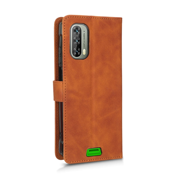 For Blackview BV7100 Skin Feel Magnetic Flip Leather Phone Case(Brown) - More Brand by buy2fix | Online Shopping UK | buy2fix