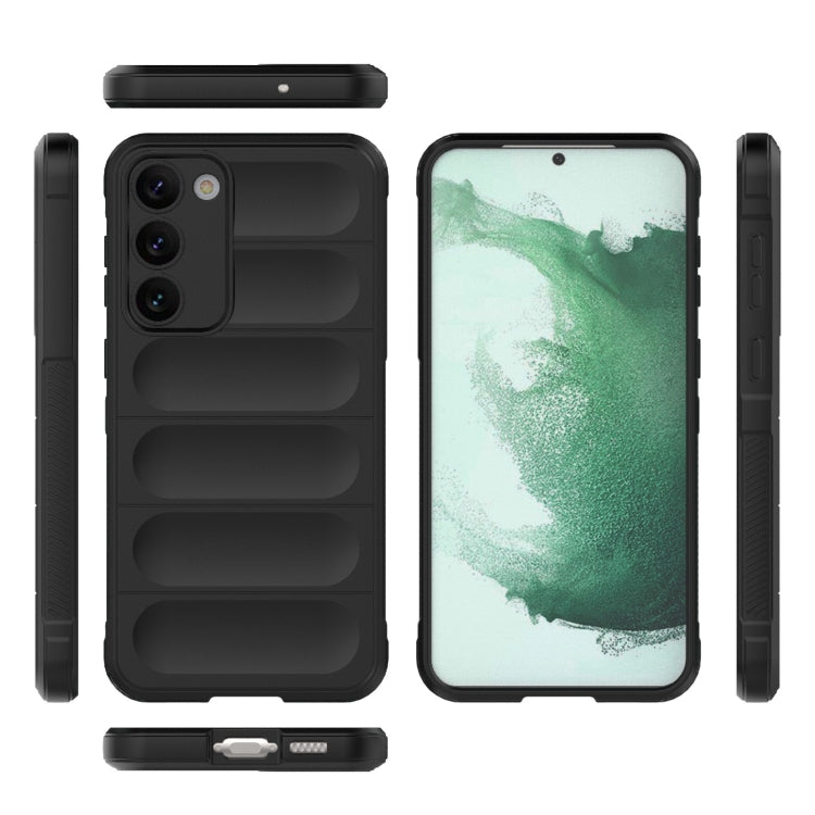 For Samsung Galaxy S23+ 5G Magic Shield TPU + Flannel Phone Case(Black) - Galaxy S23+ 5G Cases by buy2fix | Online Shopping UK | buy2fix