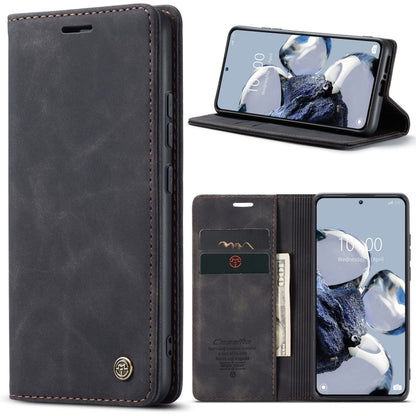 For Xiaomi 12T / 12T Pro CaseMe 013 Multifunctional Horizontal Flip Leather Phone Case(Black) - Xiaomi Cases by CaseMe | Online Shopping UK | buy2fix