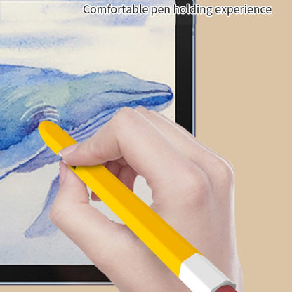 For Samsung Galaxy Tab S7 / S7+ / S8 / S8+ LOVE MEI Soft Silicone Stylus Pen Protective Case(Yellow) - Pencil Accessories by LOVE MEI | Online Shopping UK | buy2fix
