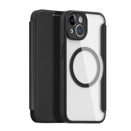 For iPhone 14 / iPhone 13 DUX DUCIS Skin X Pro Series Magsafe PC + TPU Phone Leather Case(Black) - iPhone 14 Cases by DUX DUCIS | Online Shopping UK | buy2fix