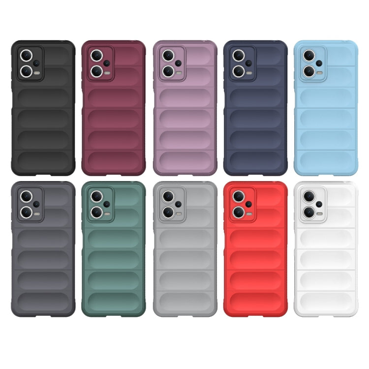For Xiaomi Redmi Note 12 5G /  Note 12 5G India Magic Shield TPU + Flannel Phone Case(Grey) - Note 12 Cases by buy2fix | Online Shopping UK | buy2fix