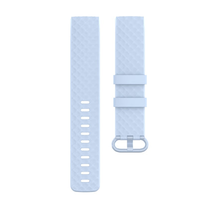 Color Buckle TPU Wrist Strap Watch Band for Fitbit Charge 4 / Charge 3 / Charge 3 SE, Size: L(Light Blue) - Watch Bands by buy2fix | Online Shopping UK | buy2fix