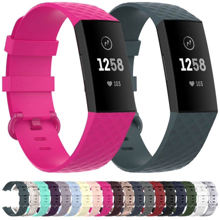 Color Buckle TPU Wrist Strap Watch Band for Fitbit Charge 4 / Charge 3 / Charge 3 SE, Size: L(Light Purple) - Watch Bands by buy2fix | Online Shopping UK | buy2fix