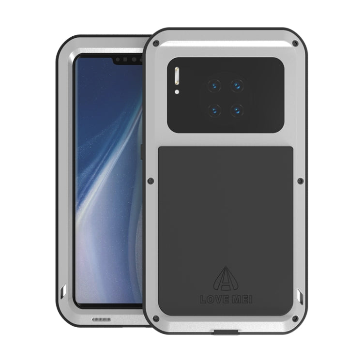 For Huawei Mate 30 Pro LOVE MEI Metal Shockproof Waterproof Dustproof Protective Case(Silver) - Huawei Cases by LOVE MEI | Online Shopping UK | buy2fix