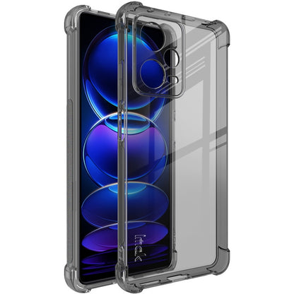 For Xiaomi Redmi Note 12 Pro+ 5G China/Indian imak Shockproof Airbag TPU Phone Case(Transparent Black) - Xiaomi Cases by imak | Online Shopping UK | buy2fix