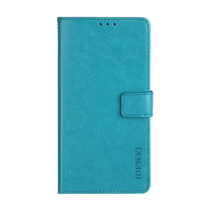 For Tecno Pova Neo 2 idewei Crazy Horse Texture Leather Phone Case(Sky Blue) - Tecno Cases by idewei | Online Shopping UK | buy2fix