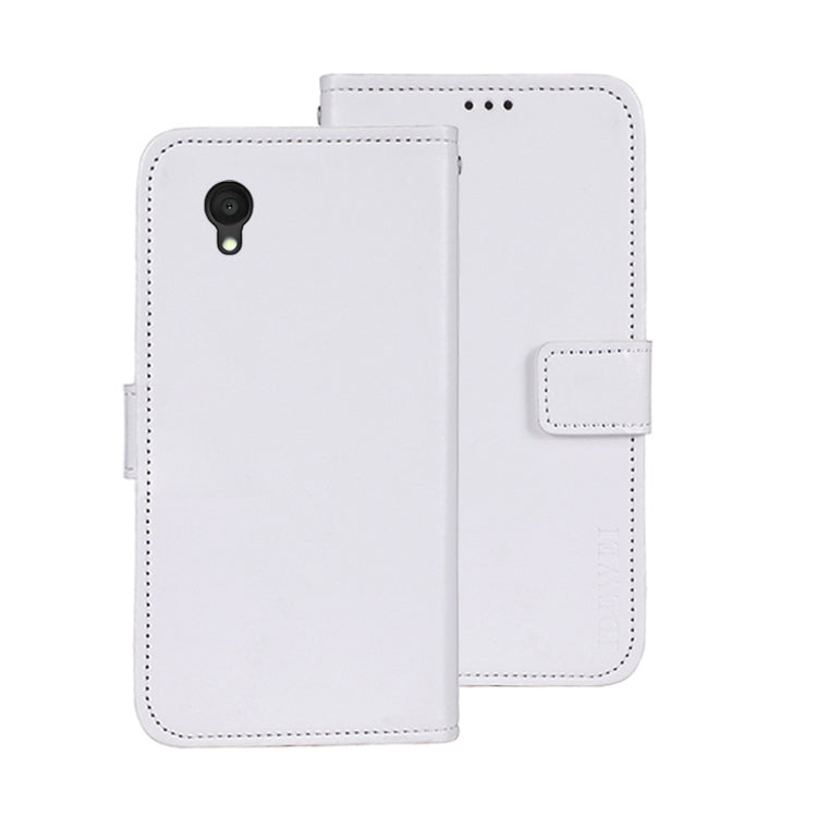 For Alcatel 1 Ultra idewei Crazy Horse Texture Leather Phone Case(White) - Alcatel Cases by idewei | Online Shopping UK | buy2fix