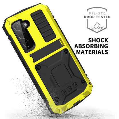 For Samsung Galaxy S23+ 5G R-JUST Life Waterproof Dustproof Shockproof Phone Case(Yellow) - Galaxy S23+ 5G Cases by R-JUST | Online Shopping UK | buy2fix