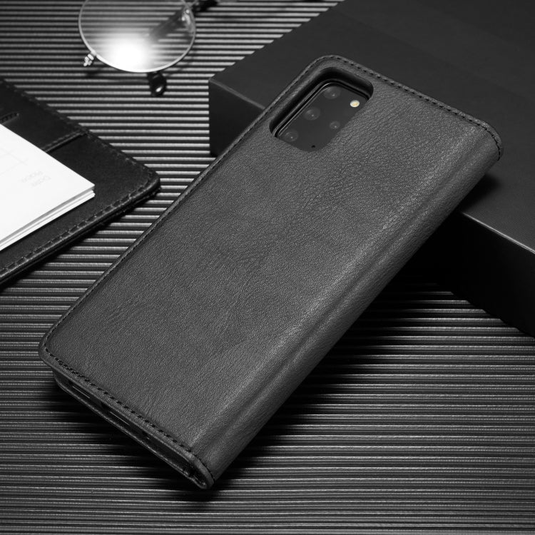 For Galaxy S20+ DG.MING Crazy Horse Texture Flip Detachable Magnetic Leather Case with Holder & Card Slots & Wallet(Black) - Galaxy Phone Cases by DG.MING | Online Shopping UK | buy2fix