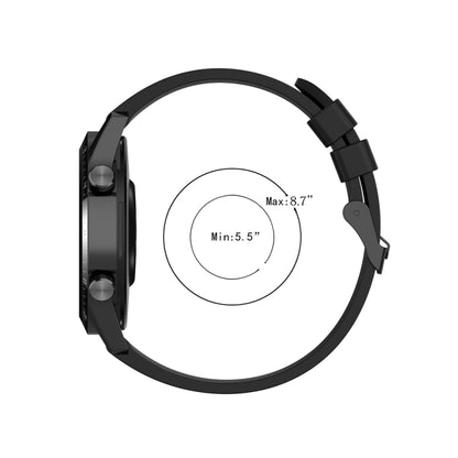 For Huawei Watch Buds 20mm Silicone Black Buckle Watch Band(White) - Watch Bands by buy2fix | Online Shopping UK | buy2fix