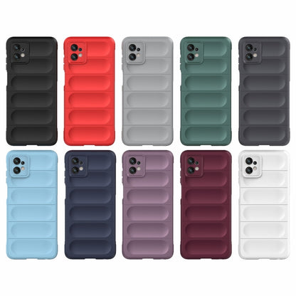 For Motorola Moto G32 Magic Shield TPU + Flannel Phone Case(White) - Motorola Cases by buy2fix | Online Shopping UK | buy2fix