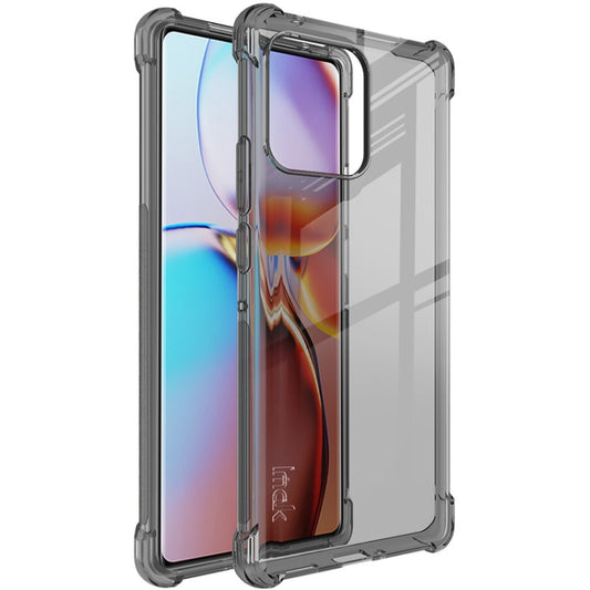 For Motorola Moto X40 5G imak Shockproof Airbag TPU Phone Case(Transparent Black) - Motorola Cases by imak | Online Shopping UK | buy2fix