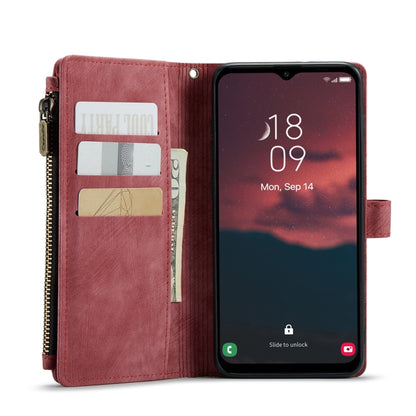 For Samsung Galaxy A14 5G CaseMe C30 Multifunctional Phone Leather Phone Case(Red) - Galaxy Phone Cases by CaseMe | Online Shopping UK | buy2fix