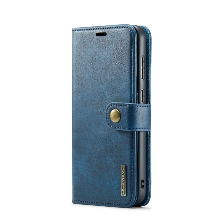 For Samsung Galaxy S23 5G DG.MING Crazy Horse Texture Detachable Magnetic Leather Case(Blue) - Galaxy S23 5G Cases by DG.MING | Online Shopping UK | buy2fix