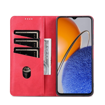 For Huawei Enjoy 50z AZNS Magnetic Calf Texture Flip Leather Phone Case(Red) - Huawei Cases by AZNS | Online Shopping UK | buy2fix