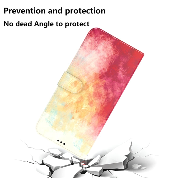 For OnePlus 11 Watercolor Pattern Flip Leather Phone Case(Spring Cherry) - OnePlus Cases by buy2fix | Online Shopping UK | buy2fix