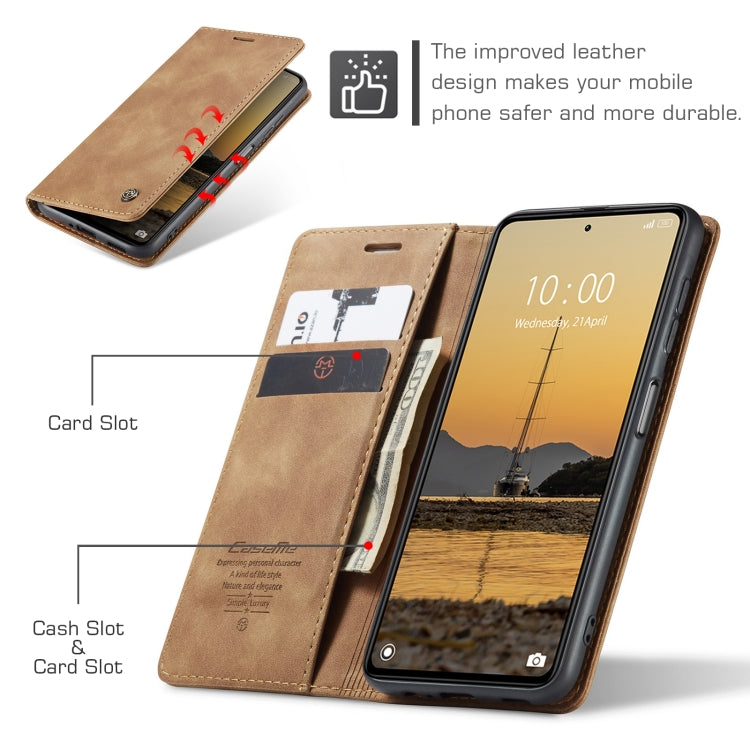 For OPPO Reno8 T 5G CaseMe 013 Multifunctional Horizontal Flip Leather Phone Case(Brown) - OPPO Cases by CaseMe | Online Shopping UK | buy2fix