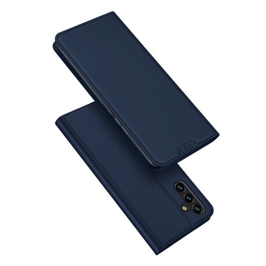 For Samsung Galaxy A14 4G DUX DUCIS Skin Pro Series Flip Leather Phone Case(Blue) - Galaxy Phone Cases by DUX DUCIS | Online Shopping UK | buy2fix