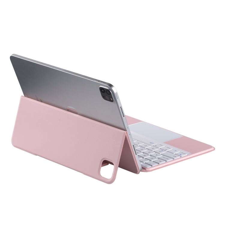 X3125-6 Integrated Thin Magnetic Bluetooth Keyboard Case For iPad Air 2022 / Air 2020 10.9 / Pro 11 2018 / 2020 / 2021 / 2022(Pink) - Universal by buy2fix | Online Shopping UK | buy2fix