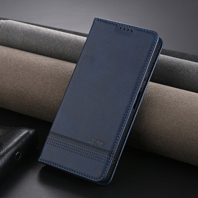 For Honor X6b AZNS Magnetic Calf Texture Flip Leather Phone Case(Dark Blue) - Honor Cases by AZNS | Online Shopping UK | buy2fix