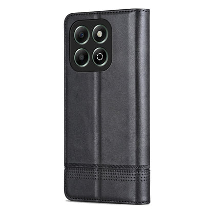 For Honor X6b AZNS Magnetic Calf Texture Flip Leather Phone Case(Black) - Honor Cases by AZNS | Online Shopping UK | buy2fix