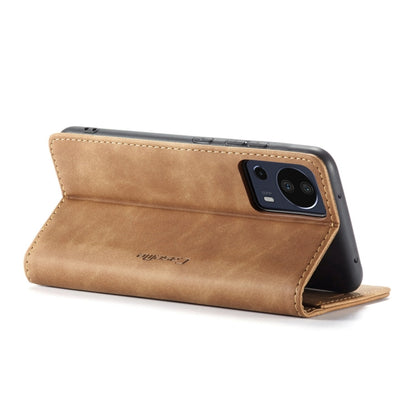 For Xiaomi 13 Lite CaseMe 013 Multifunctional Horizontal Flip Leather Phone Case(Brown) - Xiaomi Cases by CaseMe | Online Shopping UK | buy2fix