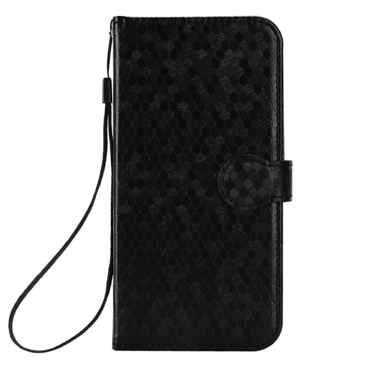 For Blackview A85 Honeycomb Dot Texture Leather Phone Case(Black) - More Brand by buy2fix | Online Shopping UK | buy2fix