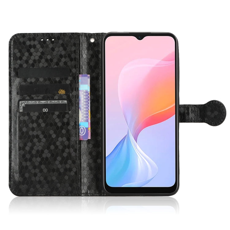 For Blackview A85 Honeycomb Dot Texture Leather Phone Case(Black) - More Brand by buy2fix | Online Shopping UK | buy2fix