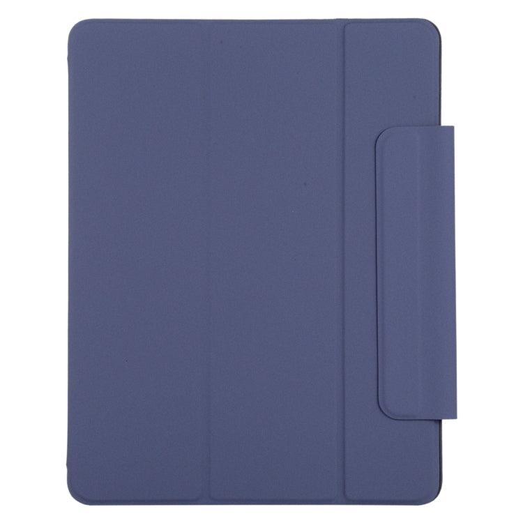 For iPad Air 13 2024 / Pro 12.9 2020 Active Buckle Magnetic PU Leather Tablet Case With Holder & Sleep / Wake-up Function(Dark Blue) - iPad Pro 12.9 (2020) Cases by buy2fix | Online Shopping UK | buy2fix