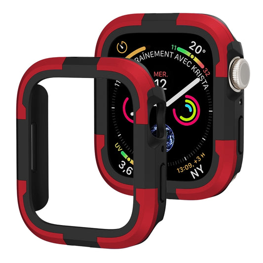 For Apple Watch Series SE 2&6&SE&5&4 44mm Armor Frame Watch Case(Red) - Watch Cases by buy2fix | Online Shopping UK | buy2fix