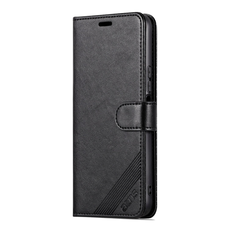 For Honor 70 Lite AZNS Sheepskin Texture Flip Leather Phone Case(Black) - Honor Cases by AZNS | Online Shopping UK | buy2fix