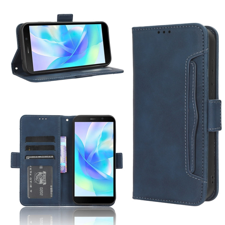 For Doogee X97 / X97 Pro Skin Feel Calf Texture Card Slots Leather Phone Case(Blue) - Doogee Cases by buy2fix | Online Shopping UK | buy2fix