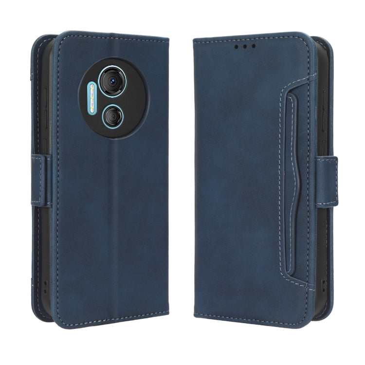 For Doogee X97 / X97 Pro Skin Feel Calf Texture Card Slots Leather Phone Case(Blue) - Doogee Cases by buy2fix | Online Shopping UK | buy2fix