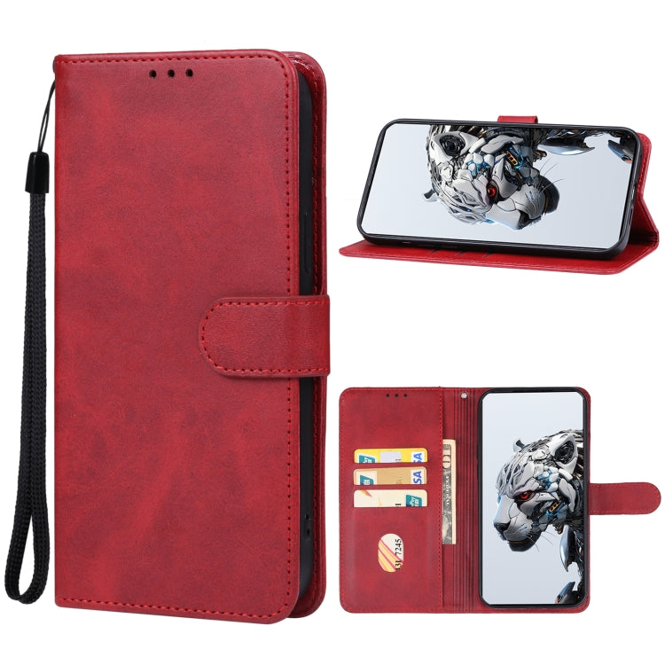 For ZTE nubia Red Magic 8S Pro Leather Phone Case(Red) - ZTE Cases by buy2fix | Online Shopping UK | buy2fix