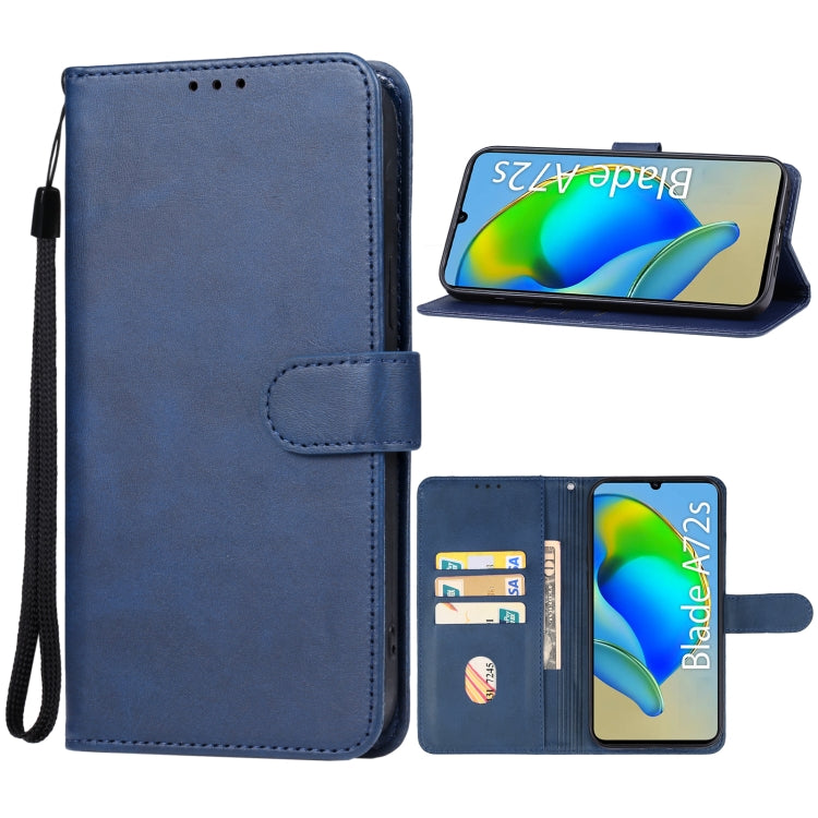For ZTE Blade A72s Leather Phone Case(Blue) - ZTE Cases by buy2fix | Online Shopping UK | buy2fix