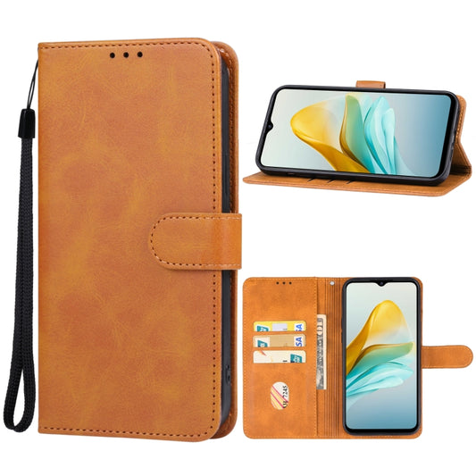 For ZTE Blade A53 Pro Leather Phone Case(Brown) - ZTE Cases by buy2fix | Online Shopping UK | buy2fix