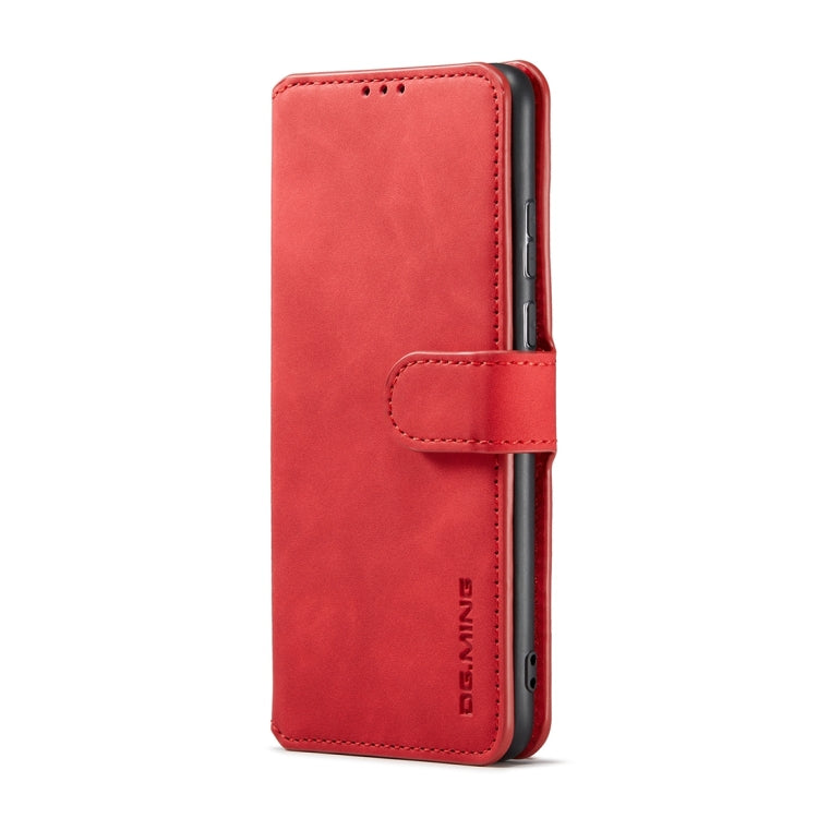 For Samsung Galaxy S23+ 5G DG.MING Retro Oil Edge Flip Leather Phone Case(Red) - Galaxy S23+ 5G Cases by DG.MING | Online Shopping UK | buy2fix