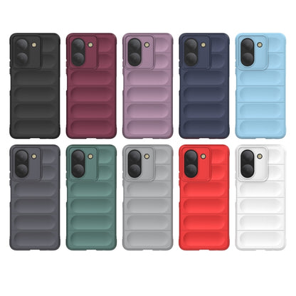 For vivo Y36 4G Magic Shield TPU + Flannel Phone Case(Light Blue) - vivo Cases by buy2fix | Online Shopping UK | buy2fix