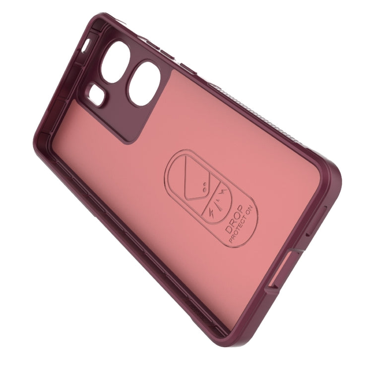 For vivo iQOO Neo9 Magic Shield TPU + Flannel Phone Case(Purple) - iQOO Neo9 Cases by buy2fix | Online Shopping UK | buy2fix