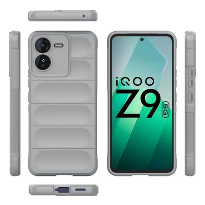 For vivo iQOO Z9 5G Magic Shield TPU + Flannel Phone Case(Grey) - vivo Cases by buy2fix | Online Shopping UK | buy2fix