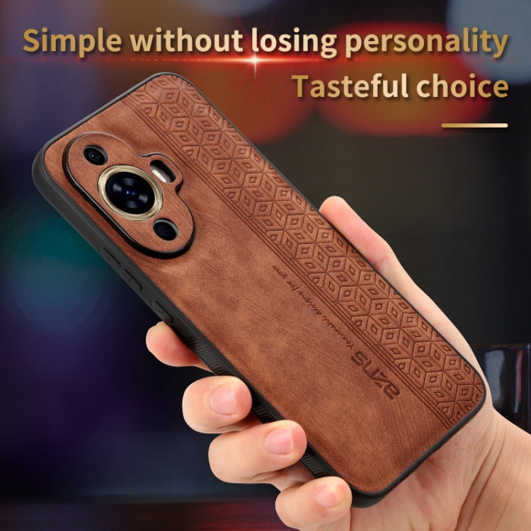 For Huawei nova 11 Pro AZNS 3D Embossed Skin Feel Phone Case(Black) - Huawei Cases by AZNS | Online Shopping UK | buy2fix