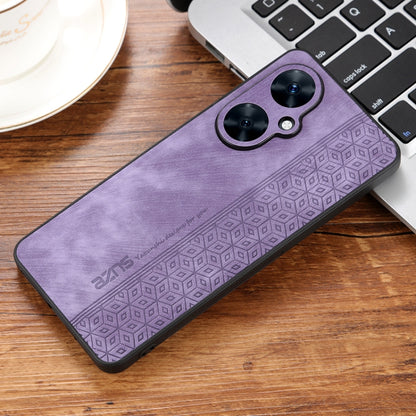 For Huawei Maimang 20 AZNS 3D Embossed Skin Feel Phone Case(Purple) - Huawei Cases by AZNS | Online Shopping UK | buy2fix