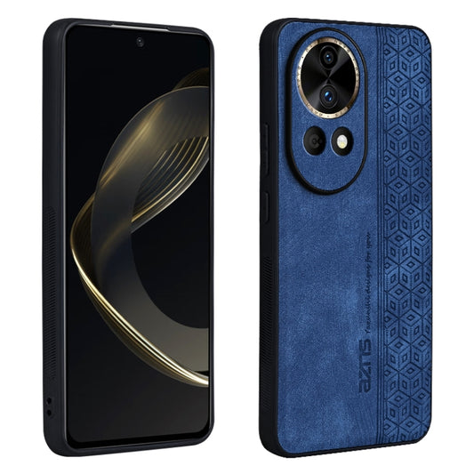 For Huawei nova 12 AZNS 3D Embossed Skin Feel Phone Case(Sapphire Blue) - Huawei Cases by AZNS | Online Shopping UK | buy2fix