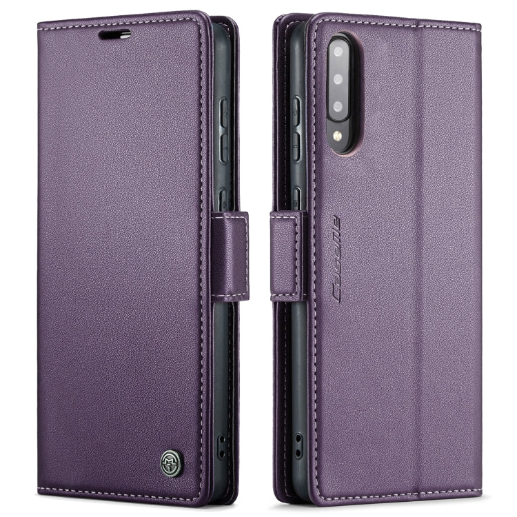 For Samsung Galaxy A30s / A50s / A50 CaseMe 023 Butterfly Buckle Litchi Texture RFID Anti-theft Leather Phone Case(Pearly Purple) - Galaxy Phone Cases by CaseMe | Online Shopping UK | buy2fix