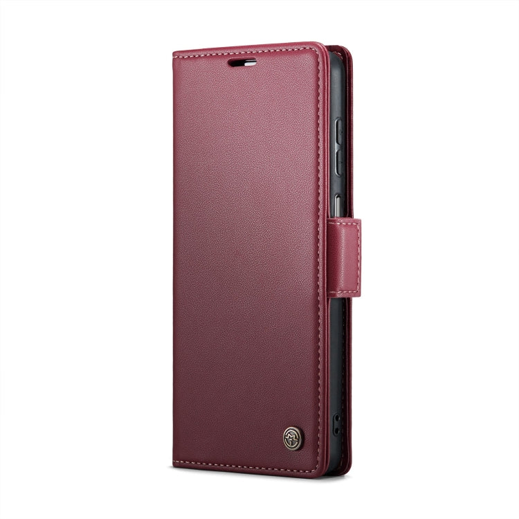 For Samsung Galaxy A13 4G/5G/A04s/A04/M13 5G CaseMe 023 Butterfly Buckle Litchi Texture RFID Anti-theft Leather Phone Case(Wine Red) - Galaxy Phone Cases by CaseMe | Online Shopping UK | buy2fix