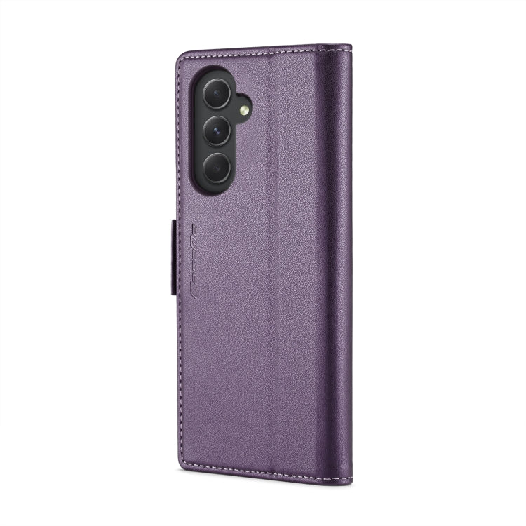 For Samsung Galaxy A54 5G CaseMe 023 Butterfly Buckle Litchi Texture RFID Anti-theft Leather Phone Case(Pearly Purple) - Galaxy Phone Cases by CaseMe | Online Shopping UK | buy2fix