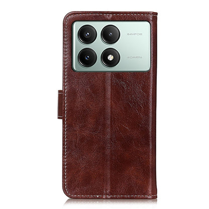 For Xiaomi Poco X6 Pro 5G/Redmi K70E Retro Crazy Horse Texture Leather Phone Case(Brown) - K70E Cases by buy2fix | Online Shopping UK | buy2fix